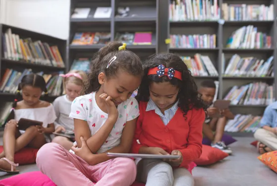 Children in bookshop