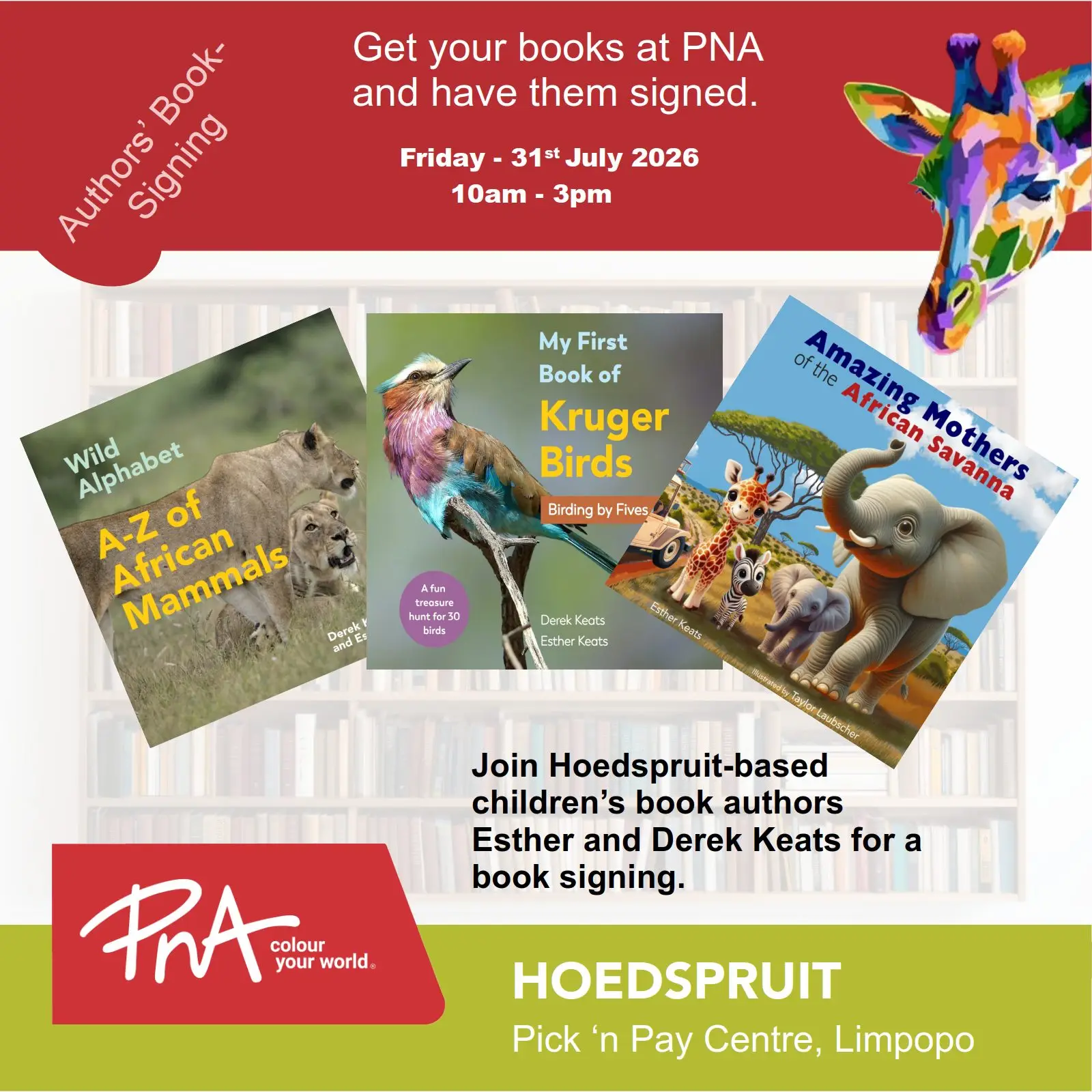 Book signing ad
